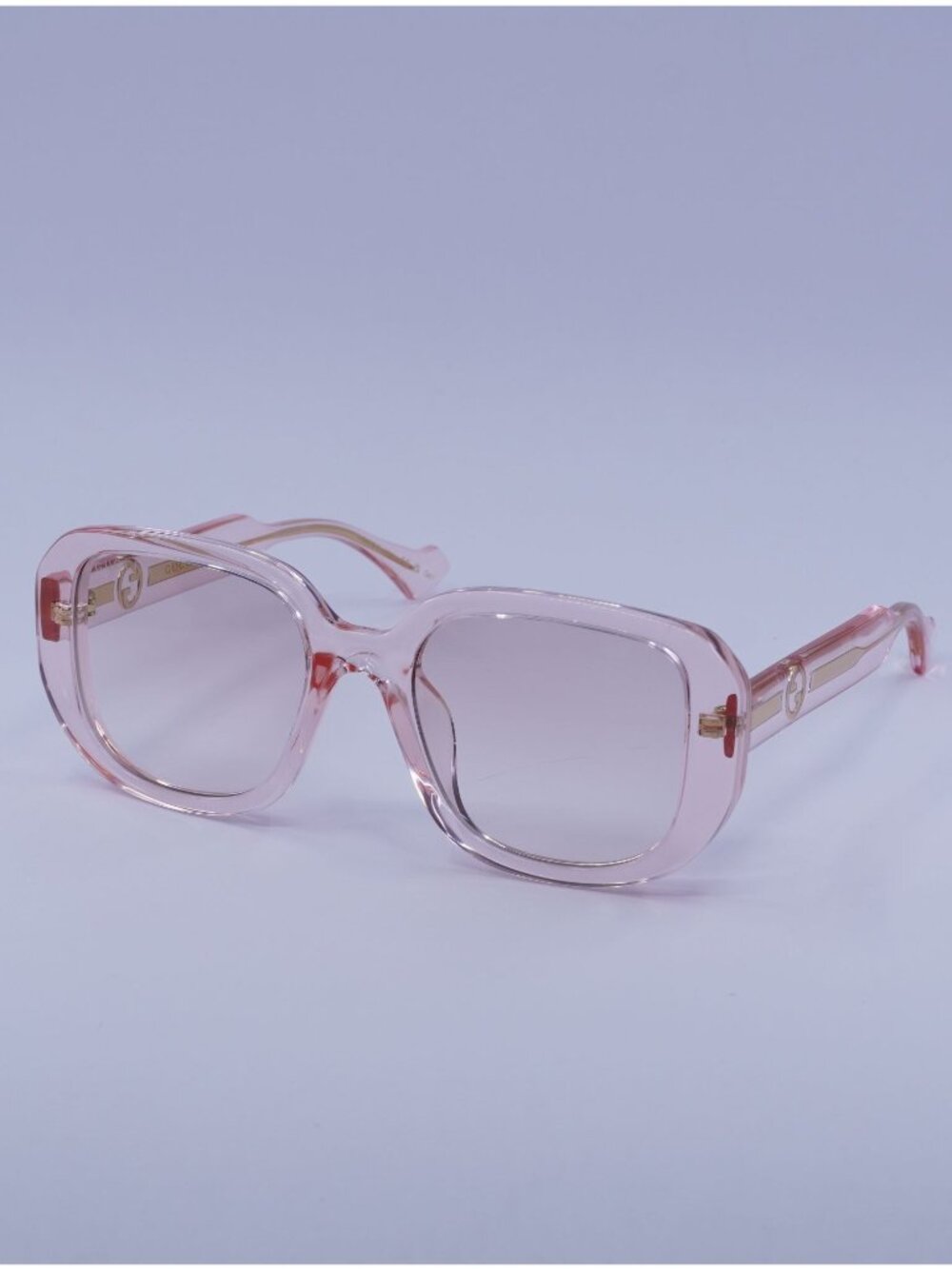 Gucci GG1557SK 003 Sunglasses Transparent Nude Square Frame